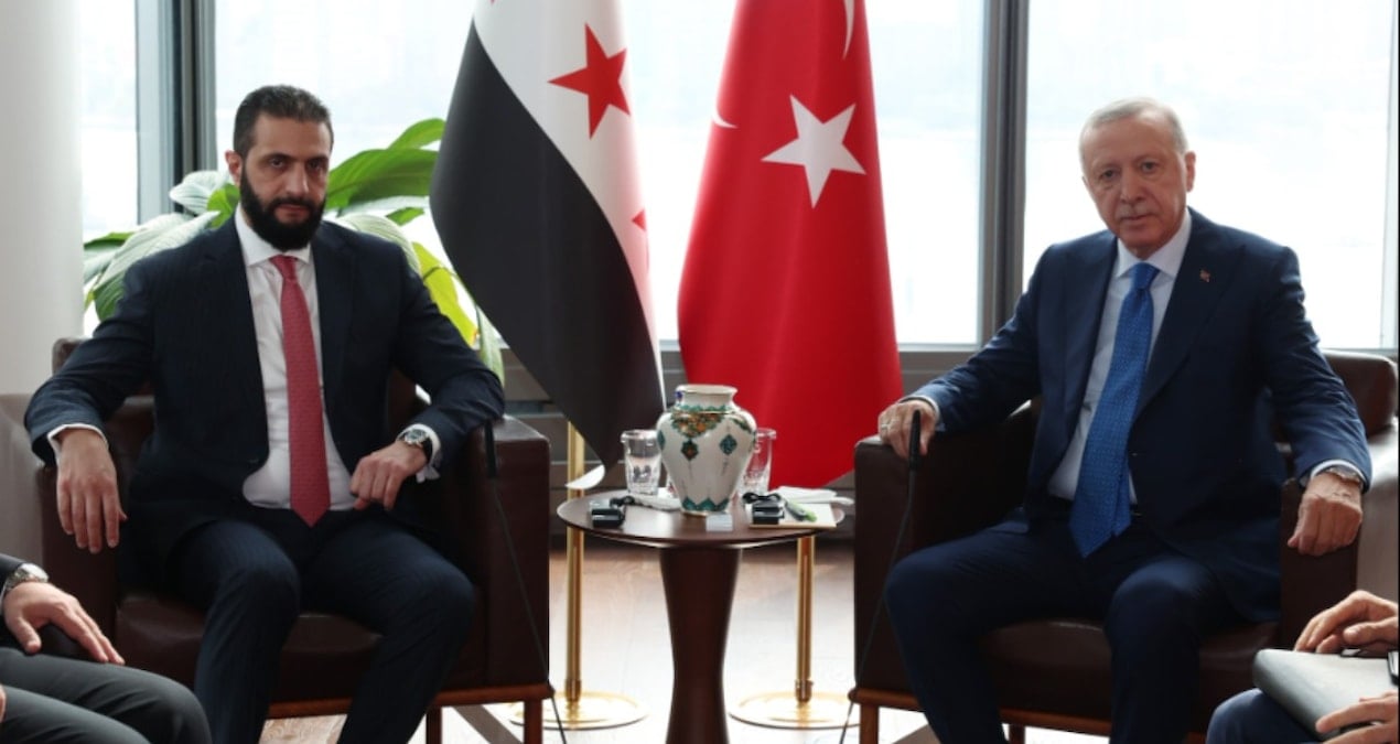 Erdoğan ile Şara ABD’de bir araya geldi