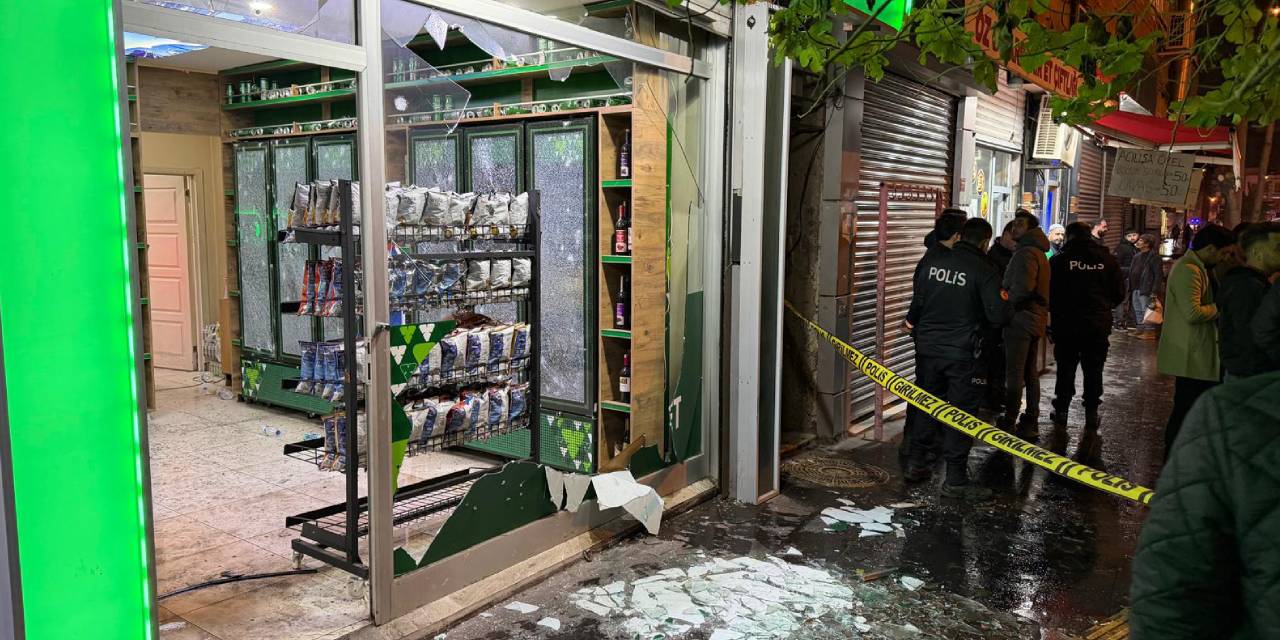 Diyarbakır’da markete patlayıcı atıldı: O anlar kamerada