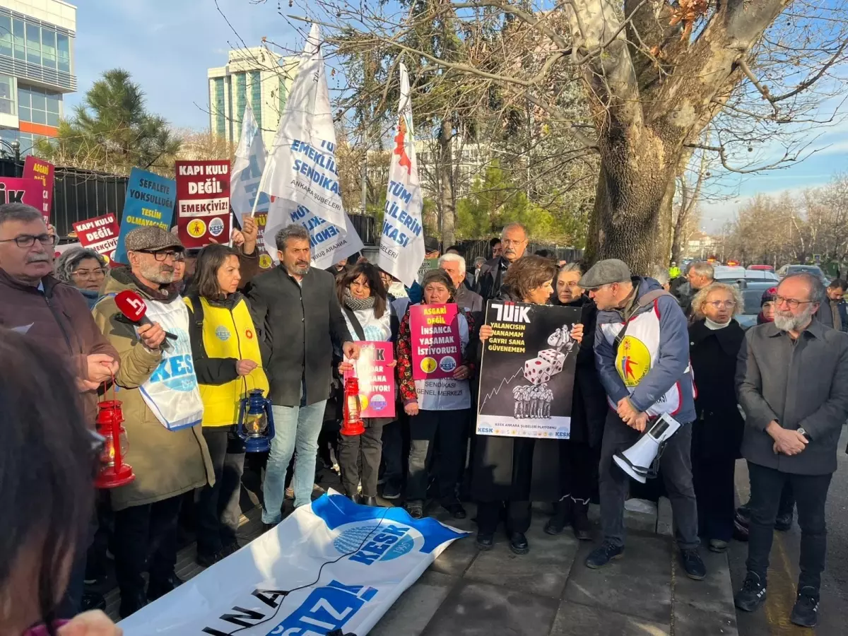 KESK’ten TÜİK’e Enflasyon Protestosu