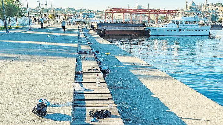 Halic sahilini copluk yaptilar H4HFlaL7